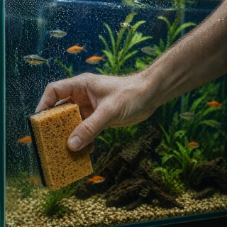 Kruger Meier Glesso Pro - akvariumo stiklo valymo kempinė